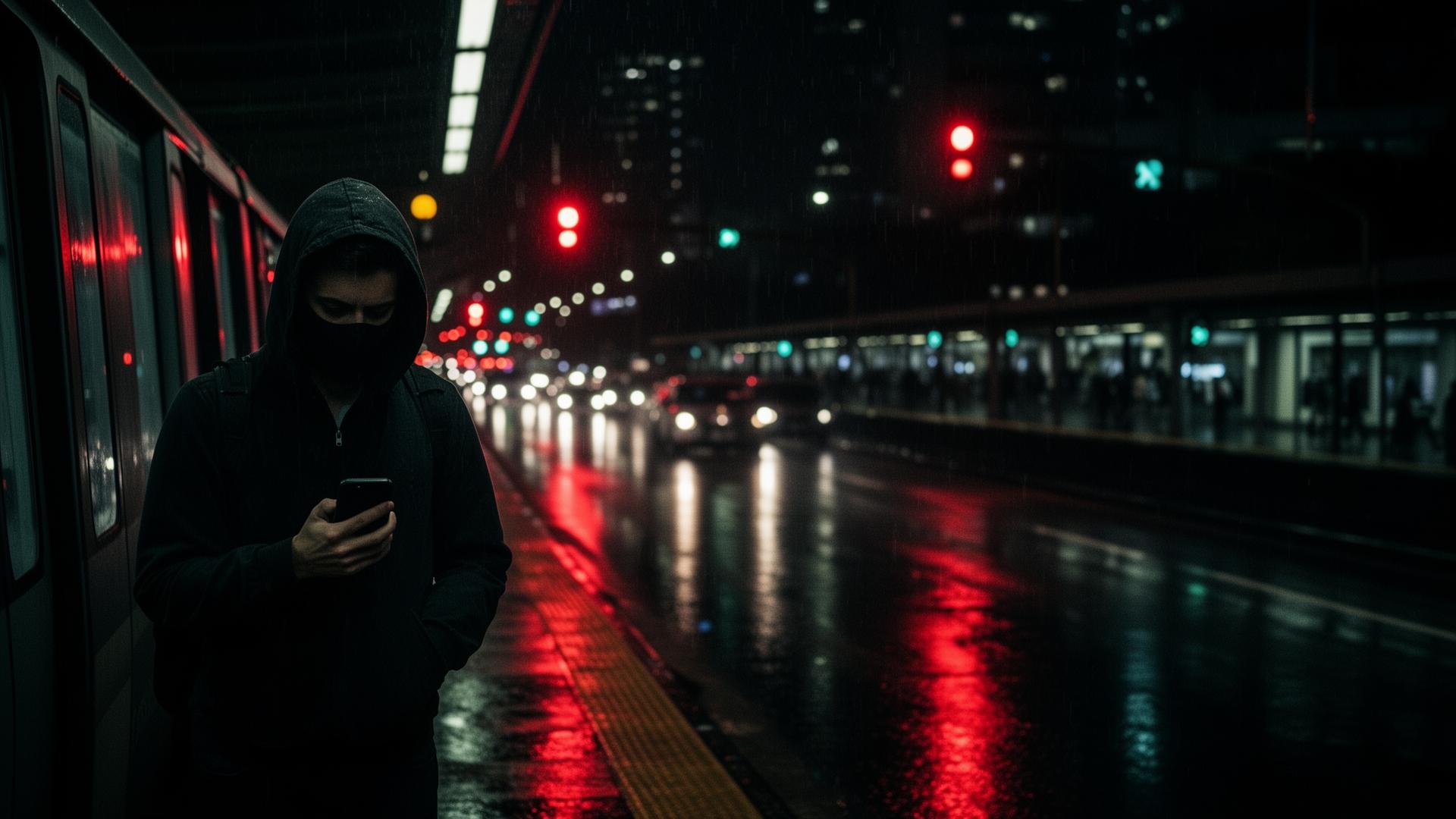 São Paulo à noite sob a chuva — tensão urbana